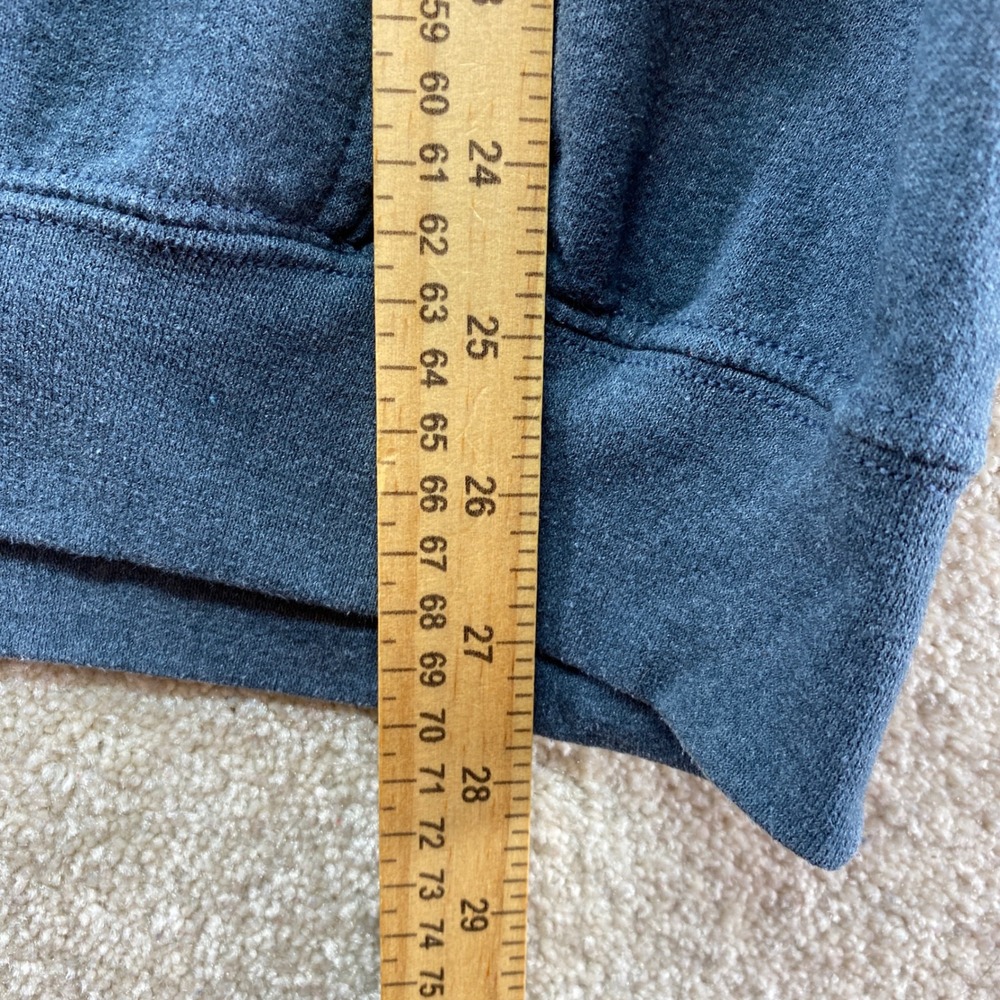 Gildan Chicago Flag Hoodie‎ Mens XL Gray Distressed Graphic Print Sweatshirt - Picture 4 of 13
